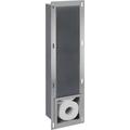 Essential Unterputz Toilettenpapierhalter - Versteckter Vorrat - Platz für 6 Toilettenpapierrollen