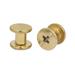 M5x5.5mm Brass Plated Phillips Cap Binding Screws Posts Nuts 19pcs - Brass Tone