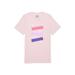 TOMS Pink Short Sleeve Stacked Logo T-Shirt, Size Large