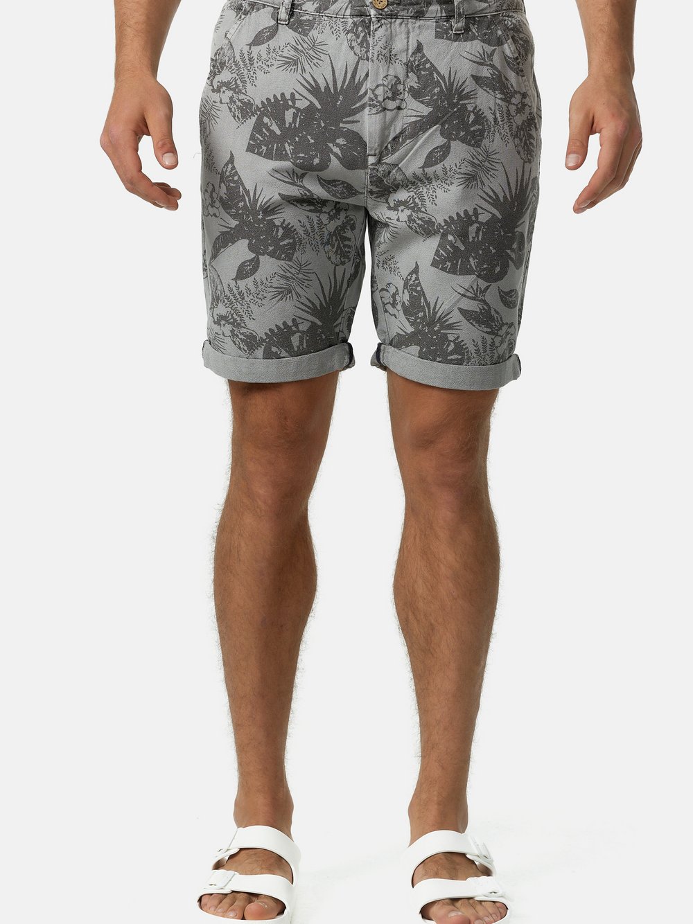 Indicode Shorts Chino Herren hellgrau, S Image