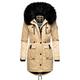 Navahoo Wintermantel Damen beige, XXL