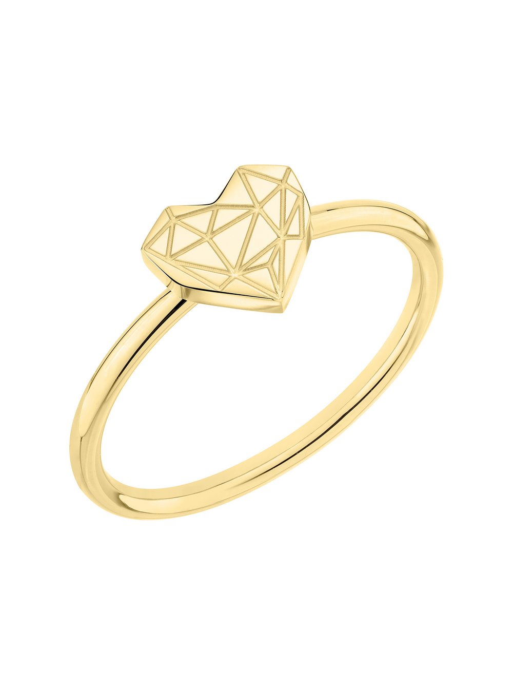 Liebeskind Berlin Ring Broken Heart Damen gold, 56 Image