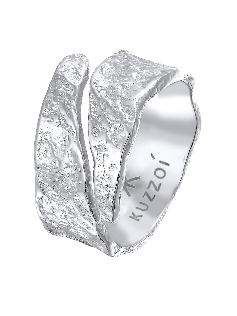 KUZZOI Ring Herren silber, 60 Image