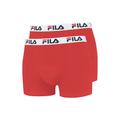 FILA Boxershort 2er Pack Herren rot, XL