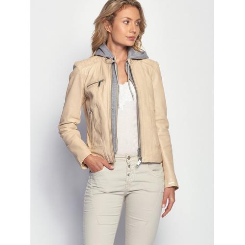 Maze Lederjacke Damen vanille, M