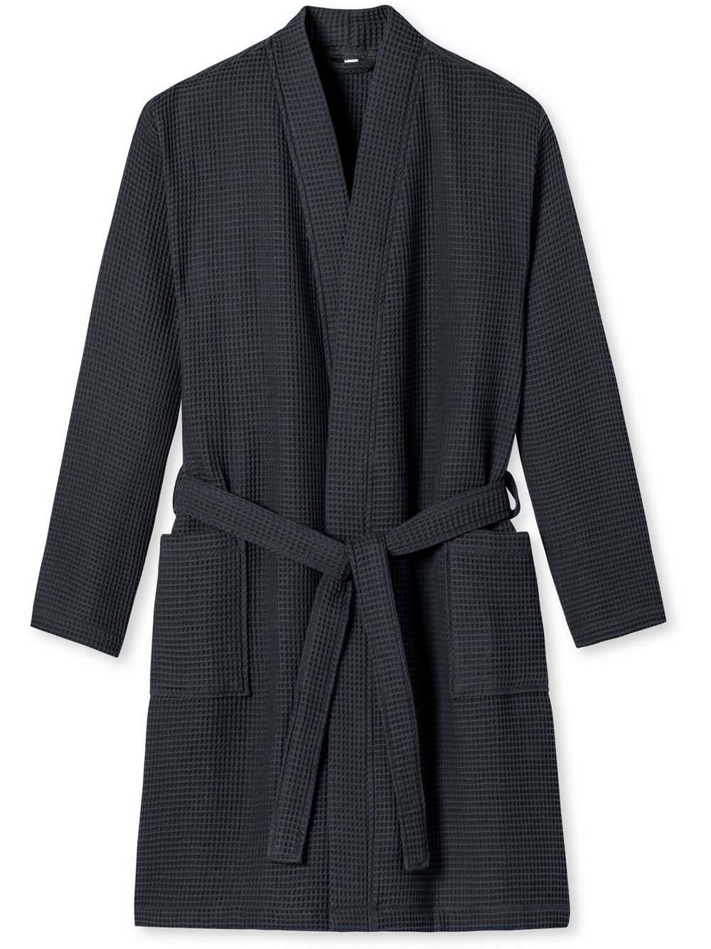 Schiesser Bademantel Herren grau, L Image