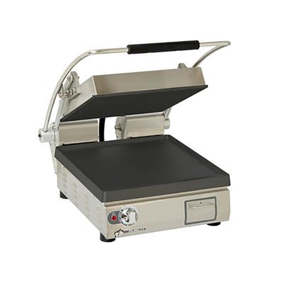 Star PST14I Single Commercial Panini Press w/ Cast Iron Smooth Plates, 240v/1ph, Stainless Steel