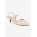 Women's Unna Pump by Easy Street in Nude Patent (Size 9 M)