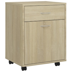 vidaXL Rollschrank Sonoma-Eiche 45x38x54 cm Holzwerkstoff Image