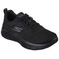 Slip-On Sneaker SKECHERS "GO WALK FLEX ALANI" Gr. 39, schwarz (schwarz, uni) Damen Schuhe Sneaker Trainingsschuh, Freizeitschuh für Maschinenwäsche geeignet