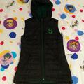 Under Armour Jackets & Coats | Michigan State Under Armour Puffer X Storm Hoodie Vest Jacket Msu State | Color: Black/Green | Size: S