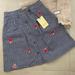 Gucci Bottoms | Girls Apples Gucci Skirt | Color: Blue/Red | Size: 8g