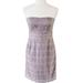 J. Crew Dresses | J Crew Grey And White Strapless Eyelet Casual Dress Size 4 | Color: Gray/White | Size: 4