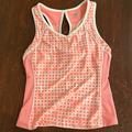 Nike Tops | Nike Fit Dry Racerback Pink Geometric Design Tank Top Size Small Mesh Side Panel | Color: Pink | Size: S