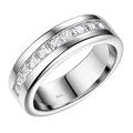 SweetJew Wedding Band for Men 925 Sterling Silver Eternity Ring AAAAA CZ Cubic Zirconia Stone Size Z+2