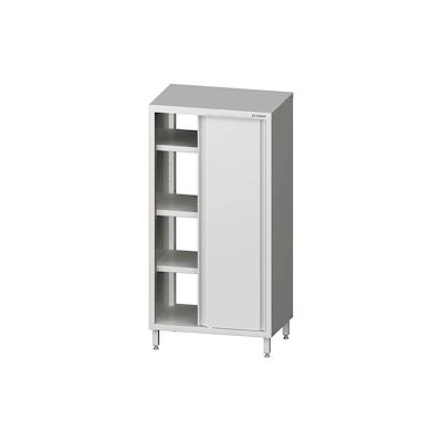 Stalgast Edelstahl Durchreiche-Hochschrank mit Schiebetüren, 1000x500x1800 mm, verschweißt Image