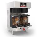 Grindmaster PBC-2W PrecisionBrew Double Coffee Brewer for (2) 1 1/2 gal Shuttles - Digital Control, 240v/1ph, Silver