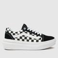 Vans comfycush old skool overt trainers in black & white check