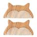 NUOLUX Comb Hair Combs Wooden Wood Tooth Massager Head Wide Scalp Beard Sandalwood Brushes Pocket Pockets Styling Shampoo