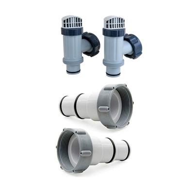 Intex Above Ground Plunger Valves and Replacement Hose Adapter A Maintenance Set - 0.29