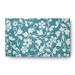 Simply Daisy 3 x 5 Turquoise Evelyn Spring Chenille Indoor/Outdoor Rug