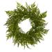 Nearly Natural 24 Mixed Fern Wreath