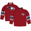 Youth Red Southern Indiana Screaming Eagles Team Logo Quarter-Zip Pullover Sweatshirt