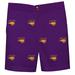 Youth Purple Northern Iowa Panthers Team Logo Structured Shorts