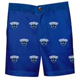 Youth Blue New Orleans Privateers Team Logo Structured Shorts