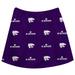 Girls Youth Purple Kansas State Wildcats All Over Print Skirt