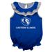 Girls Infant Blue Eastern Illinois Panthers Sleeveless Ruffle Bodysuit