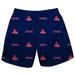 Youth Blue American University Eagles Team Print Pull On Shorts