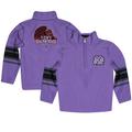 Youth Purple City College of New York Beavers Team Logo Quarter-Zip Pullover Sweatshirt