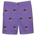 Youth Purple City College of New York Beavers Team Logo Structured Shorts