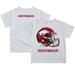Toddler White Arkansas Razorbacks Team Logo Dripping Helmet T-Shirt