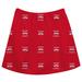 Girls Youth Red Valdosta State Blazers All Over Print Skirt