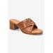 Extra Wide Width Women's Chi-Italy Sandals by Bella Vita in Whiskey Leather (Size 9 WW)