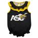 Girls Infant Black Alabama State Hornets Sleeveless Ruffle Bodysuit