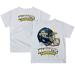 Toddler White Marquette Golden Eagles Team Logo Dripping Helmet T-Shirt