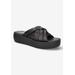 Extra Wide Width Women's Ned-Italy Sandals by Bella Vita in Black Leather (Size 9 WW)