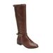 Plus Size Women's The Reeve Wide Calf Boot by Comfortview in Brown (Size 8 1/2 WW)