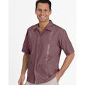 Blair Men's John Blair Short-Sleeve Guayabera Shirt - Pink - XLG