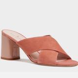 Kate Spade Shoes | Kate Spade Denault Cumin Suede Heels 7 | Color: Orange/Pink | Size: 7