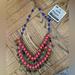 Anthropologie Jewelry | Anthropologie - Statement Beaded Necklace | Color: Blue/Pink | Size: 22" - 24"