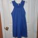 J. Crew Dresses | J Crew Blue Flutter Sleeve Lined Shift Midi Length Flowy Dress Pockets Sz Small | Color: Blue | Size: S