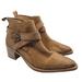 Free People Shoes | Free People Womens Size 7 Brown Back Loop Ankle Boot Casual Going Out Eu 37 | Color: Brown | Size: 7
