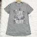 Disney Tops | Disney Parks Shirt Disney Dogs Lover Life Is Ruff 101 Dalmatians Medium New | Color: Gray/White | Size: M