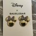 Disney Jewelry | Disney Baublebar Minnie Mouse Stud Earrings With Multi Color Bow | Color: Gold | Size: Os