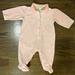 Ralph Lauren One Pieces | Like New Ralph Lauren Baby Girl Velveteen Footed Coverall, Size: 9 Months | Color: Green/Pink | Size: 9mb