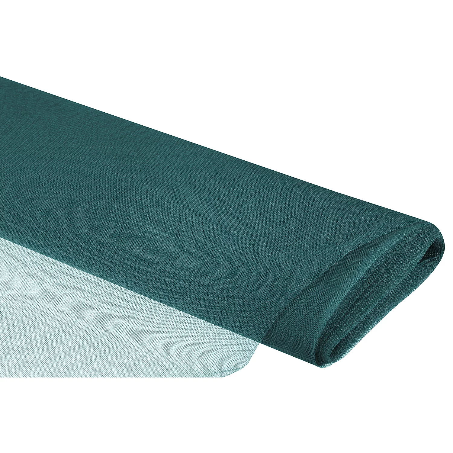 Tissu tulle rigide, pétrole